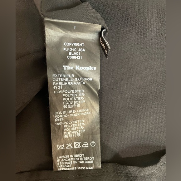 ECU The Kooples Grommet Detail Mini Skirt in Black Size XXS - Picture 10 of 11